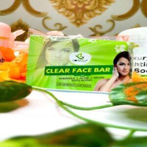 Clear face bar soap